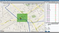Geofence-based monitoring around depots, routes and restricted areas