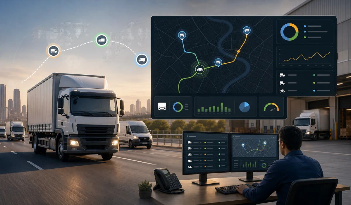Fleet and commercial vehicle GPS visibility category visual