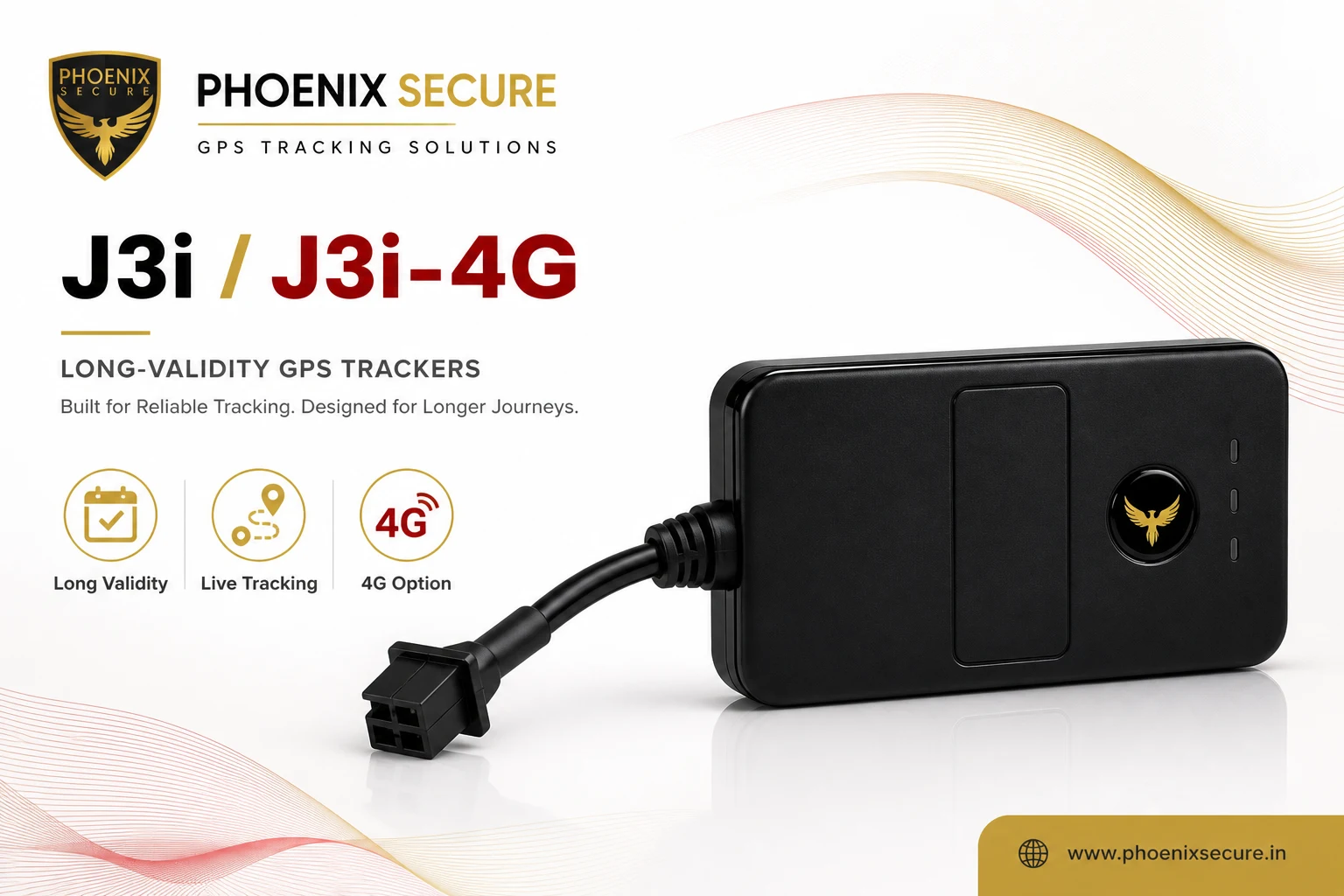 Phoenix Secure J3i and J3i-4G long-validity GPS tracker thumbnail