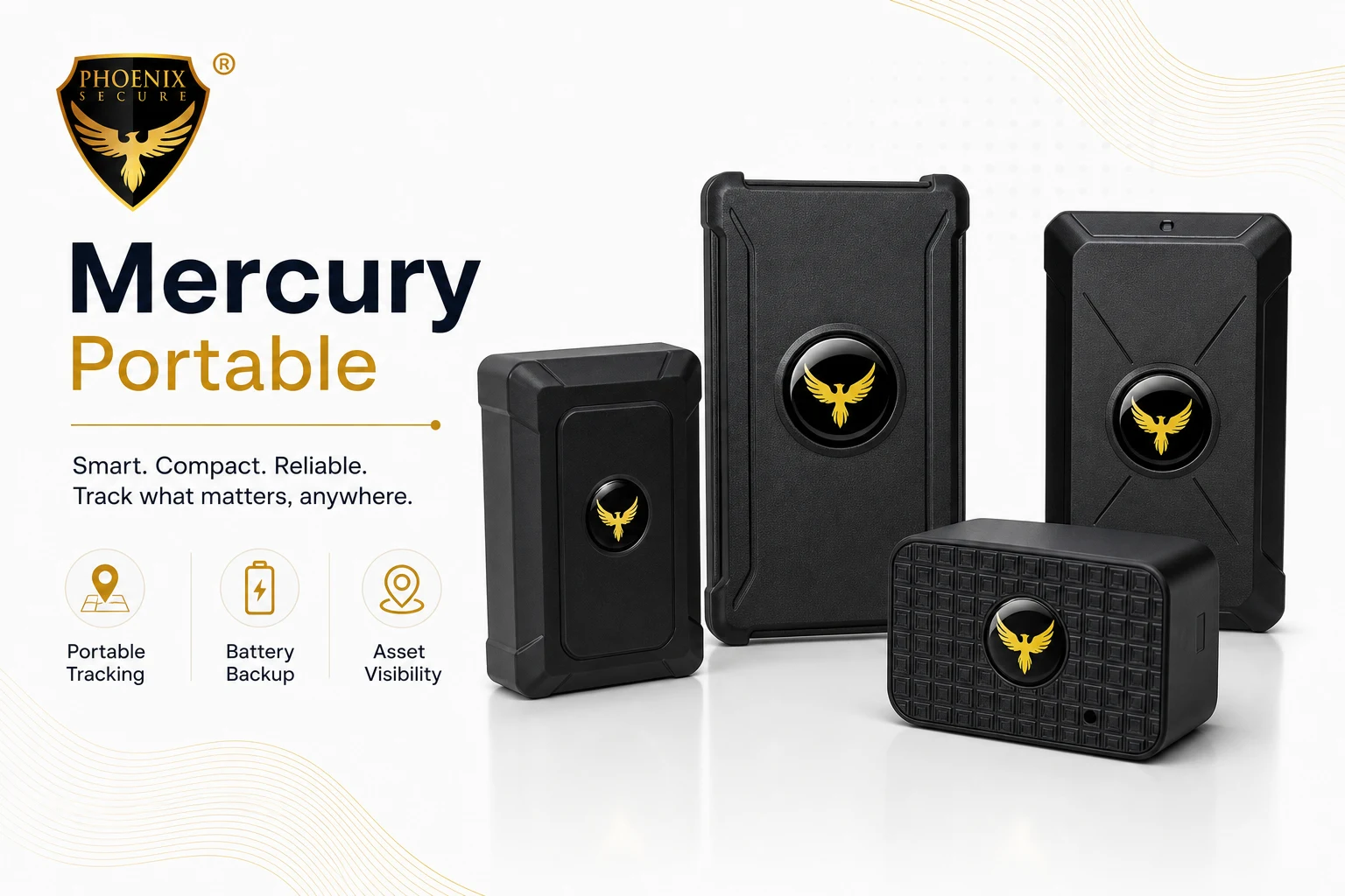 Phoenix Secure Mercury Series portable GPS trackers